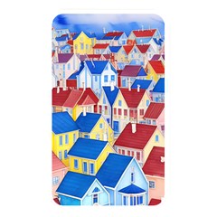 City Houses Cute Drawing Landscape Village Memory Card Reader (rectangular) by Uceng