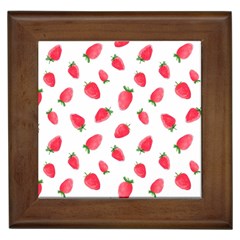 Strawberry Framed Tile by SychEva