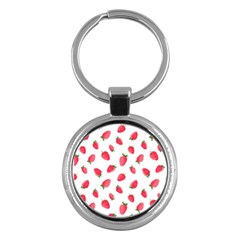 Strawberry Key Chain (round) by SychEva