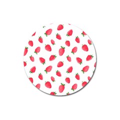 Strawberry Magnet 3  (round) by SychEva