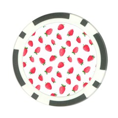 Strawberry Poker Chip Card Guard by SychEva