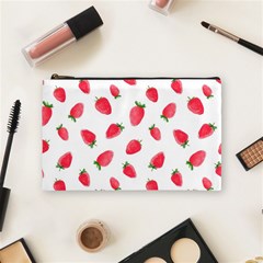 Strawberry Cosmetic Bag (medium) by SychEva