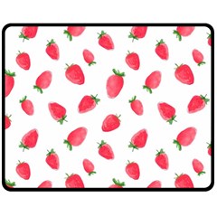 Strawberry Fleece Blanket (medium)