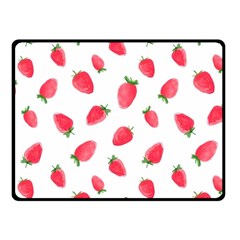 Strawberry Fleece Blanket (small) by SychEva