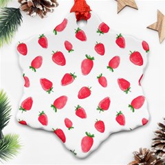 Strawberry Ornament (snowflake)