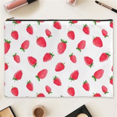 Strawberry Cosmetic Bag (xxxl) by SychEva