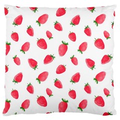 Strawberry Standard Premium Plush Fleece Cushion Case (one Side) by SychEva