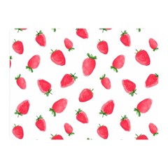 Strawberry Two Sides Premium Plush Fleece Blanket (mini) by SychEva