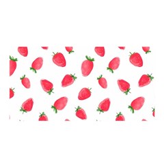 Strawberry Satin Wrap 35  X 70  by SychEva