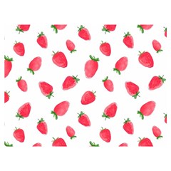 Strawberry Premium Plush Fleece Blanket (extra Small) by SychEva