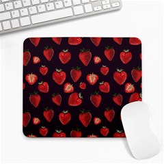 Watercolor Strawberry Large Mousepad by SychEva