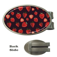 Watercolor Strawberry Money Clips (oval)  by SychEva