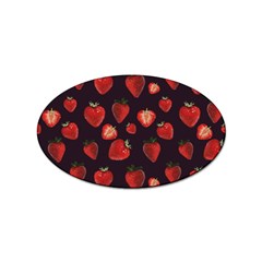 Watercolor Strawberry Sticker (oval) by SychEva