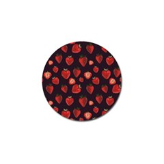 Watercolor Strawberry Golf Ball Marker by SychEva