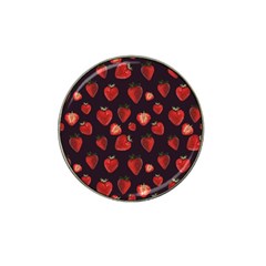 Watercolor Strawberry Hat Clip Ball Marker by SychEva