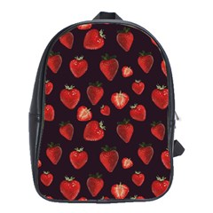 Watercolor Strawberry School Bag (large) by SychEva