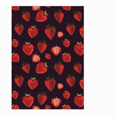 Watercolor Strawberry Large Garden Flag (two Sides) by SychEva