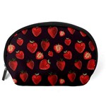 Watercolor Strawberry Accessory Pouch (Large) Back