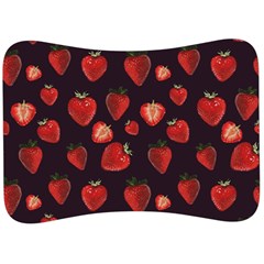 Watercolor Strawberry Velour Seat Head Rest Cushion