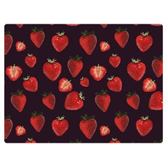 Watercolor Strawberry Premium Plush Fleece Blanket (extra Small) by SychEva