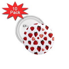 Strawberry Watercolor 1 75  Buttons (10 Pack) by SychEva