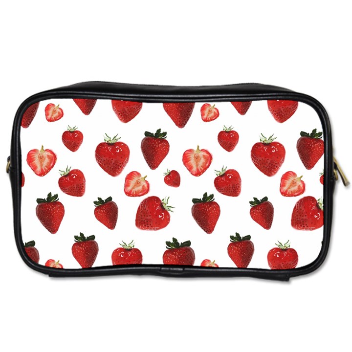 Strawberry Watercolor Toiletries Bag (Two Sides)