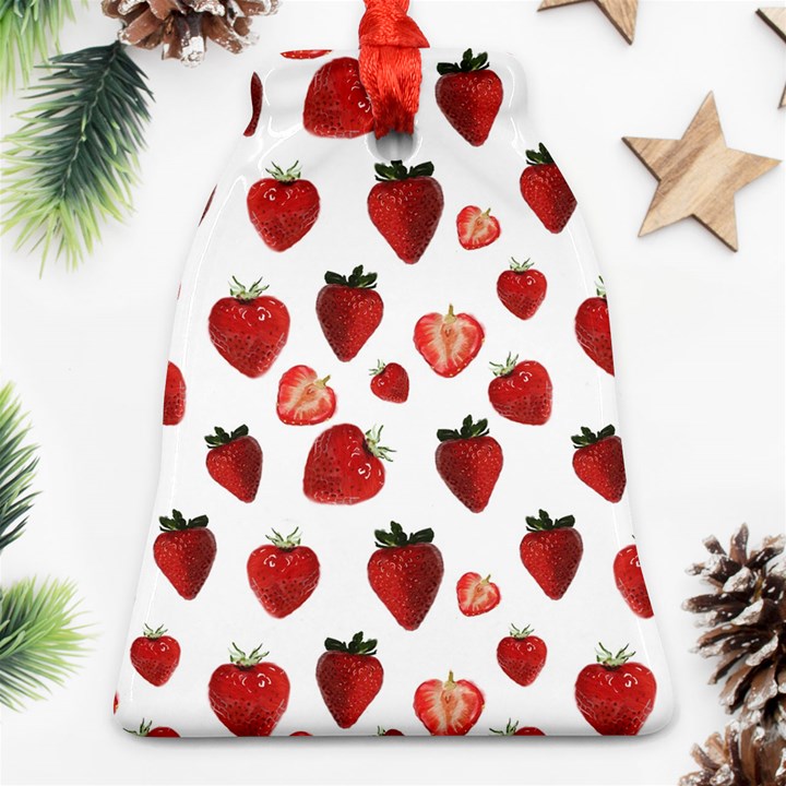 Strawberry Watercolor Ornament (Bell)