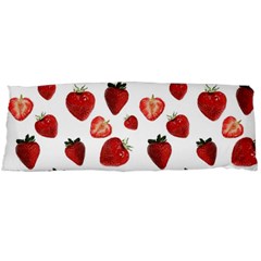 Strawberry Watercolor Body Pillow Case (dakimakura) by SychEva