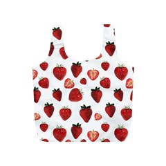 Strawberry Watercolor Full Print Recycle Bag (s) by SychEva