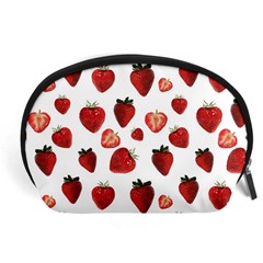 Strawberry Watercolor Accessory Pouch (large) by SychEva