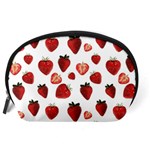 Strawberry Watercolor Accessory Pouch (Large) Back