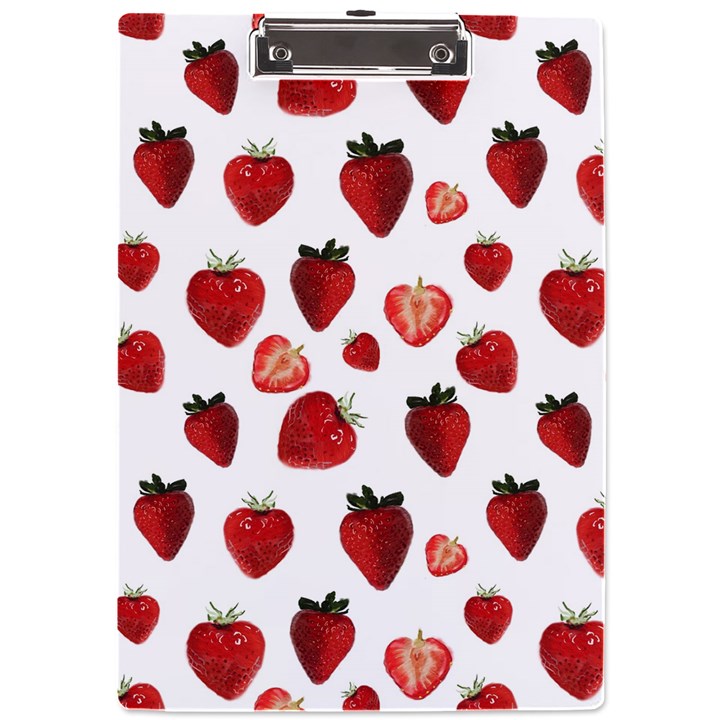 Strawberry Watercolor A4 Acrylic Clipboard