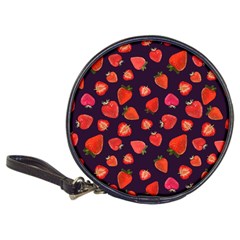 Strawberry On Black Classic 20-cd Wallets by SychEva