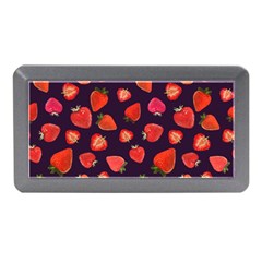 Strawberry On Black Memory Card Reader (mini) by SychEva