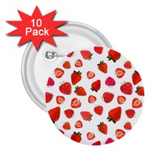 Strawberries 2 25  Buttons (10 Pack)  by SychEva