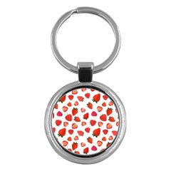 Strawberries Key Chain (round) by SychEva