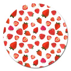 Strawberries Magnet 5  (round) by SychEva