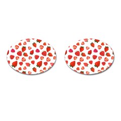 Strawberries Cufflinks (oval) by SychEva