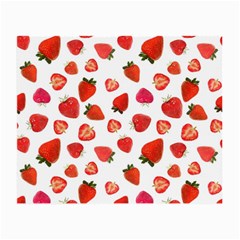 Strawberries Small Glasses Cloth (2 Sides) by SychEva