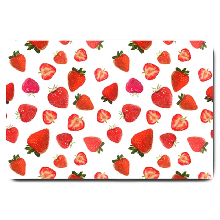 Strawberries Large Doormat