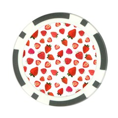 Strawberries Poker Chip Card Guard by SychEva