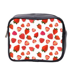 Strawberries Mini Toiletries Bag (two Sides)