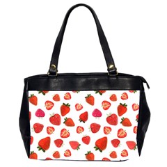 Strawberries Oversize Office Handbag (2 Sides) by SychEva