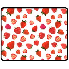 Strawberries Fleece Blanket (medium)