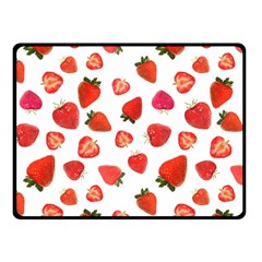 Strawberries Fleece Blanket (small) by SychEva