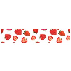 Strawberries Small Premium Plush Fleece Scarf by SychEva