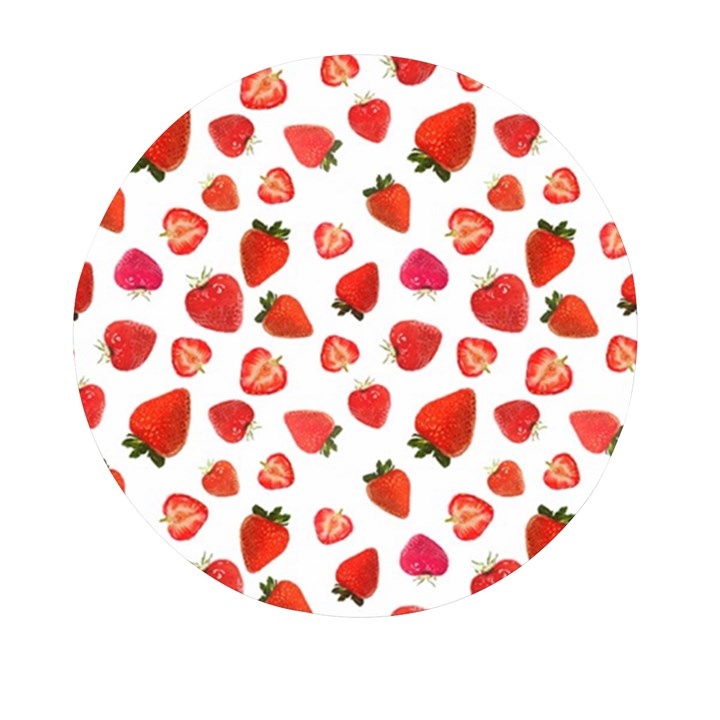 Strawberries Mini Round Pill Box