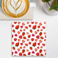 Strawberries Uv Print Square Tile Coaster  by SychEva