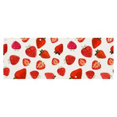 Strawberries Banner And Sign 8  X 3  by SychEva