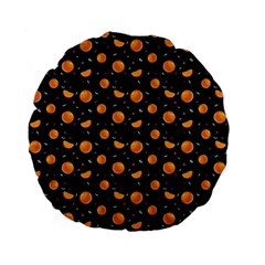 Oranges Standard 15  Premium Flano Round Cushions by SychEva